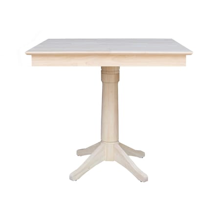 International Concepts 36 in. x 36 in. Square Top Pedestal Table  - 35.9 in.H K-3636TP-27B-6B
